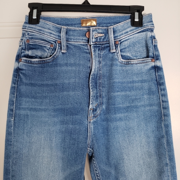 Mother jeans high waisted rider ankle fray "party like a pirate" size 25 - Picture 2 of 15